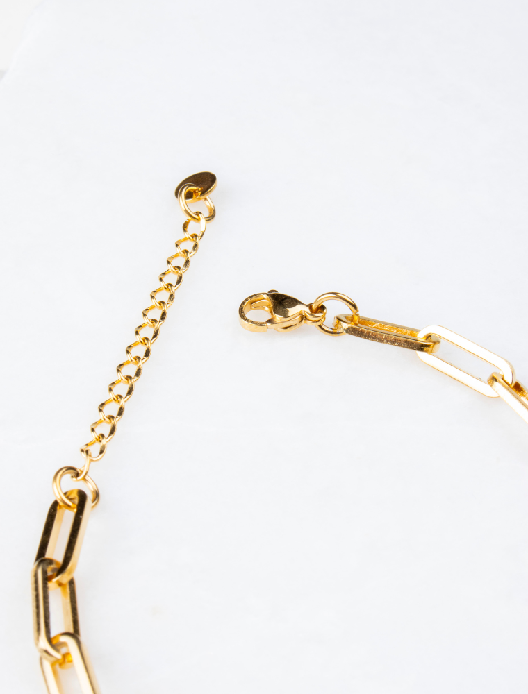 Create Your Own Waterproof Paperlink Charm Bracelet – 18k Gold Plated Stainless Steel - Image 9